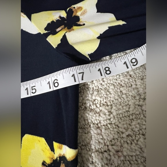 Tommy Hilfiger Navy Mini Dress with Yellow Floral Print - Picture 9 of 9
